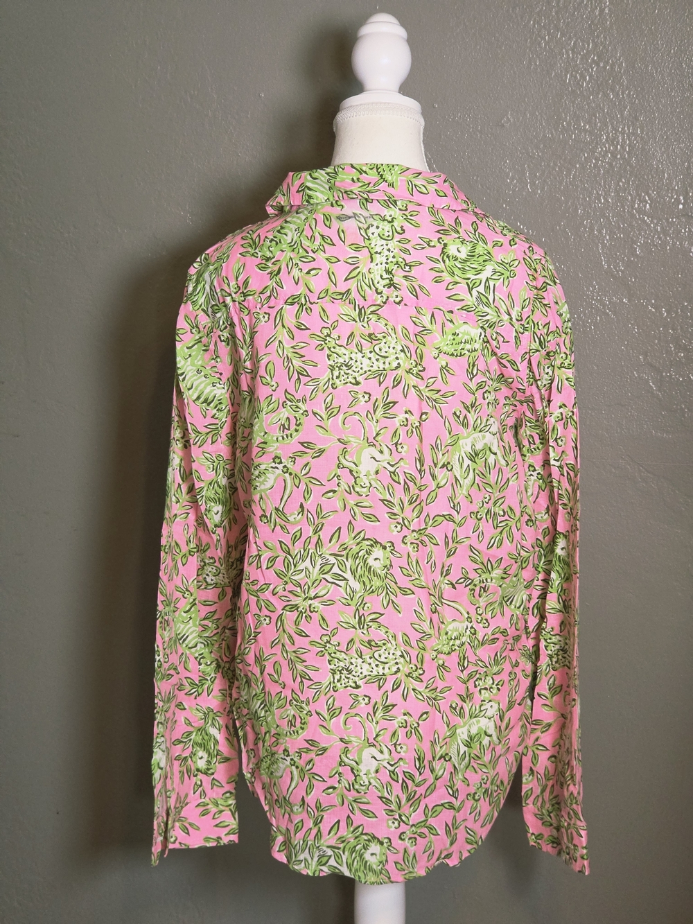 Lillyy Pulitzer Womens M Sea View Rousseau Pink Main Character Line Linen NWOT - Picture 4 of 11